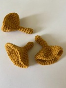 Grzybki Kurki na szydełku Amigurumi