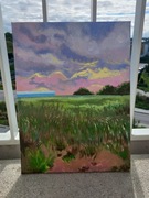 Obraz krajobrazu pejzaż wiejskiego - Sen