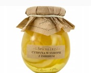 Cytryny w syropie z imbirem plastry cytryna do herbaty 260 g naturalne