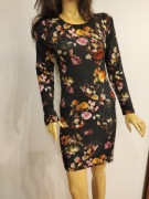 Sukienka w kwiatuszki unii XS/M tunika idealna do getrów