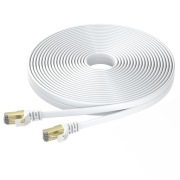 Kabel Ethernet 15m, szybki- Cat 8 , płaski , RJ45 
