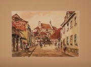 Kazimierz Dolny nad Wisłą AKWARELA 24x30 cm