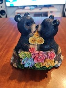 NOWA! Ozdoba zakochane misie lampka solarna Prezent na okazję 