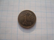 Polska moneta 1 gr grosz 1992