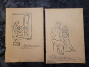 Zestaw starych szkiców 