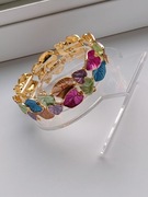 Bransoletka emaliowana na gumce kolorowa 