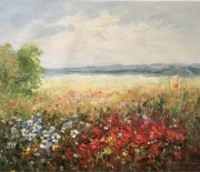 Obraz olejny-Łąka 