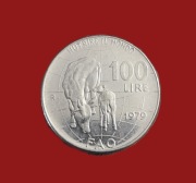 Moneta 100 lirów 1979, Włochy