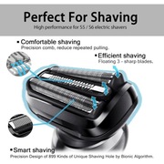 Głowica wymienna (folia stalowa + blok ostrzy) do golarki Braun Series 5/6