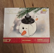 Klocki Cobi 20012 ozdoby choinkowe - Bałwan