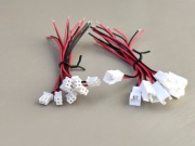 8x komplet złącze kabel wtyczka gniazdo JST XH2.54 męskie żeńskie 2pin 10cm