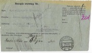 Recept zwrotny z 191930rSądu Apelacyjnego w Krakowie 