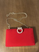 Torebka damska wizytowa czerwona 