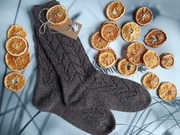 Skarpety robione na drutach