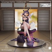 Figurka druk 3D żywica 12K " Inanis - Vtuber - F1299 " - 120 mm