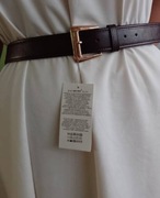 ZARA/ Grupa Inditex/110 cm/ Bordowy pasek do sukienki, pas do spodni, Nowy 