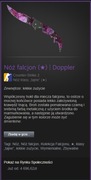 Nóż falcjon | Falchion knife Doppler minimal wear CS2