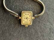 Zegarek GLASHUTTE GUB STOSSGESICHERT 17 RUBIS GDR, pozłacany 