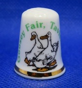 Naparstek Kolekcjonerski Porcelanowy Gęsi Tavistock 