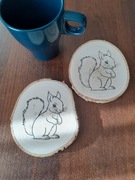 Wiewiórka. Podkładka pod kubek. 