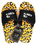 Klapki KUBOTA na rzepy, rozm. 38, pomarańczowa pantera