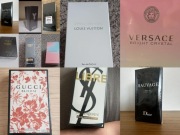 Gucci, versace,tom ford, ysl, sauvage, louis vuitton