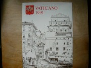 Watykan -wydanie albumu z 91 roku , znaczki,bloki,koperty.