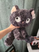 Maskotka pluszak szary kot kawaii dla dzieci 45cm