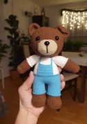 Miś - maskotka szydełkowa amigurumi 20cm