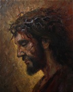 Obraz olejny Jezus "Ecce Homo" Portret 24/30 Gierlach