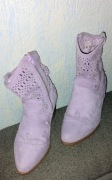 Buty kowbojki fioletowe