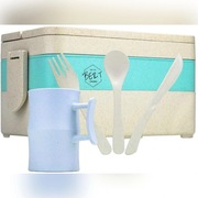 Lunchbox zestaw sztućce oraz Duży kubek