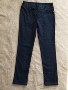 Granatowe spodnie jeansowe jeansy tregginsy legginsy Maine 40 jak nowe