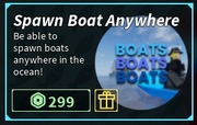 Fisch Gamepass Spawn Boat Anywhere