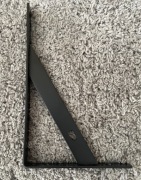 Wsporniki pod półkę czarne metalowe komplet 6 szt