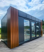 Kontener Handlowy 8x3 Pawilon Biurowy Usługowy Salon Kosmetyczny z wc 