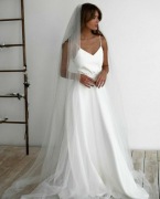 Welon długi brokatowy glitter veil 220cm