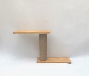  DREWNIANE PÓŁKI Z DRAPAKIEM DLA KOTA JASNY DĄB