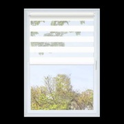 Roleta dzień noc Biała 195x81cm