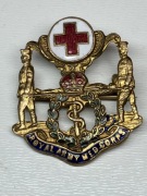 broszka wojenna ROYAL ARMYMED CORPS wąż nosze
