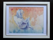 Akwarela Gerry Miller "Ice, on Fire"