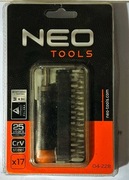 Neo Tools 04-228 zestaw bitów końcówki Wkrętakowe z uchwytem