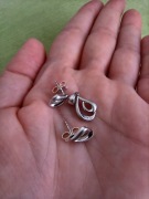 Srebrny komplet kolczyki przywieszka od Apart