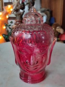 Stara szklana glowa Buddy