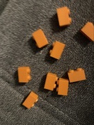 Lego 3004 klocek brick 1x2 pomarańczowy 9szt.