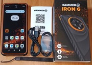 Hammer Iron 6 6GB/128GB Android 14 100% sprawny zestaw -ideał FOLIA