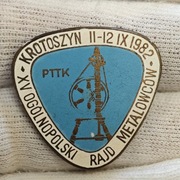 Odznaka PTTK Ogólnopolski Rajd Metalowców Krotoszyn 1982