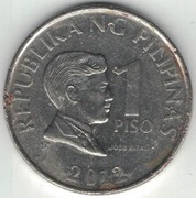 Filipiny 1 piso peso 2012 - 24 mm - nr 2
