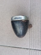 Lampa zabytkowa do roweru lub motoroweru. Oryginalna, metalowa, chromowana