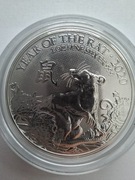 Srebrna Moneta 1oz Rok Szczura 2020 - The Royal Mint - Lunar